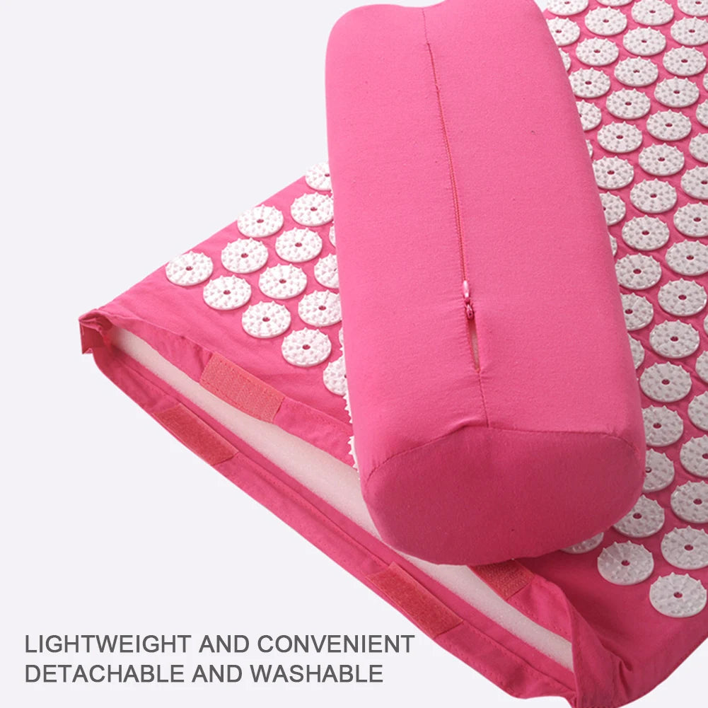 Acupressure Mat & Pillow Set – Natural Back, Neck & Muscle Pain Relief