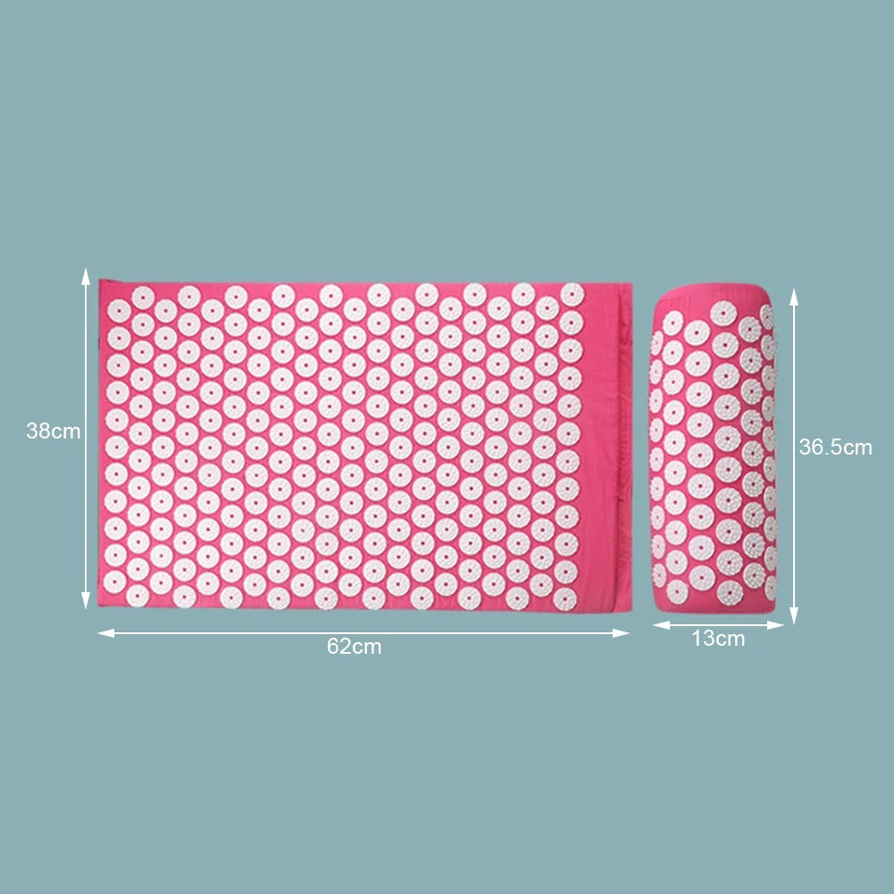 Acupressure Mat & Pillow Set – Natural Back, Neck & Muscle Pain Relief