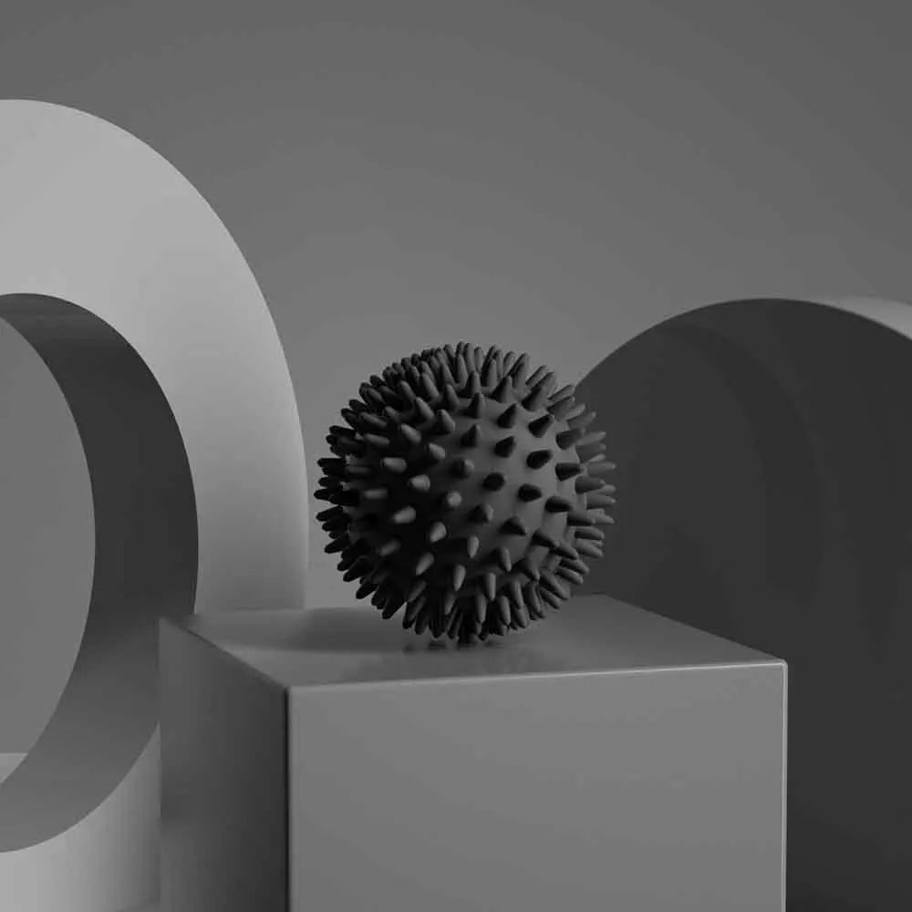 Spiky Massage Ball - in-use demonstration