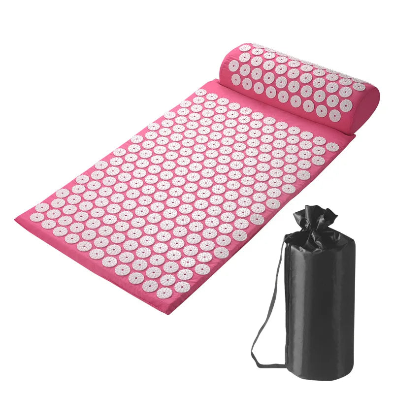 Acupressure Mat & Pillow Set - in-use demonstration