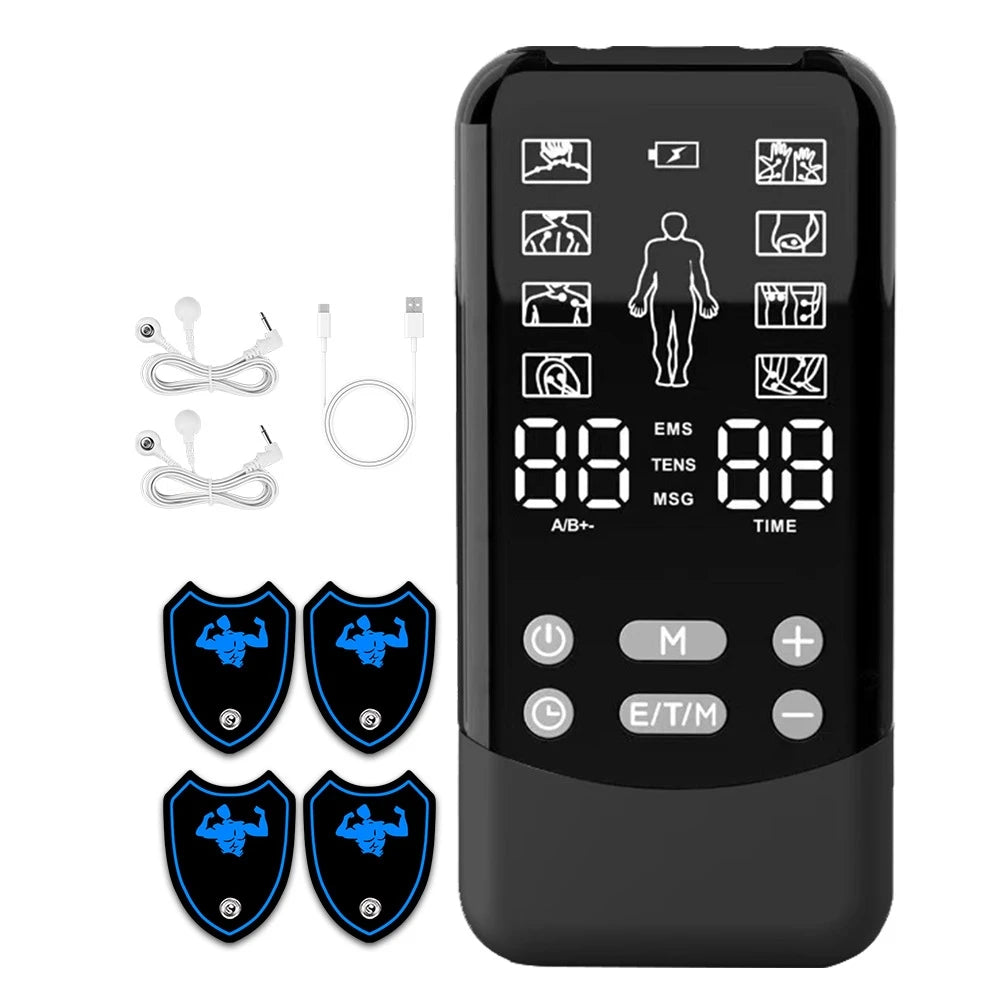 TENS & EMS Muscle Recovery Device - size comparison